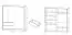 Kleiderschrank mit modernen Design Kirkdale 01, Farbe: Weiß / Eiche Sonoma - Abmessungen: 214 x 204 x 62 cm (H x B x T), mit genügend Stauraum