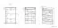 Schuhschrank Vacaville 15, Farbe: Sonoma Eiche hell - Abmessungen: 126 x 80 x 34 cm (H x B x T), mit 3 Türen, 1 Schublade und 6 Fächern