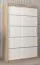Schiebetürenschrank / Kleiderschrank Jan 02A, Farbe: Eiche Sonoma / Weiß matt - Abmessungen: 200 x 120 x 62 cm ( H x B x T)
