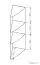 Eckregal Curug 03, Farbe: Eiche - Abmessungen: 113 x 34 x 34 cm (H x B x T)