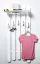 Garderobe Kiefer massiv Vollholz Weiß Junco 341 – Abmessungen: 150 x 60 x 33 cm (H x B x T)