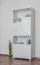 Regal Kiefer massiv Vollholz weiß lackiert Junco 63 - Abmessung 195 x 80 x 42 cm