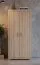 Drehtürenschrank / Kleiderschrank Lorengau 33, Farbe: Sonoma Eiche - Abmessungen: 202 x 92 x 58 cm (H x B x T)