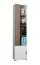 Schrank Bulolo 07, Farbe: Weiß / Nuss - Abmessungen: 198 x 45 x 38 cm (H x B x T)