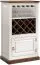 Weinregal "Kilkis" Kiefer altweiß 12 -  132 x 74 x 42 cm (H x B x T)