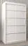 120 cm breiter Kleiderschrank mit 5 Fächern und 2 Türen | Farbe: Weiß Abbildung