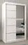 120 cm breiter Kleiderschrank mit 5 Fächern und 2 Türen | Farbe: Weiß Abbildung