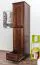 Kleiderschrank | 1 Drehtür | 1 Schublade | mit Kleiderstange | 47 cm breit | Massivholz | Farbe: Nuss Abbildung
