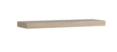 Küchenregal Hängeregal Küchen-Wandregal - 80 cm breit, Farbe: Sonoma Eiche Abbildung