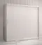 Kleiderschrank mit genügend Stauraum Balmenhorn 13, Farbe: Weiß matt - Abmessungen: 200 x 180 x 62 cm (H x B x T), mit 10 Fächern und zwei Kleiderstangen