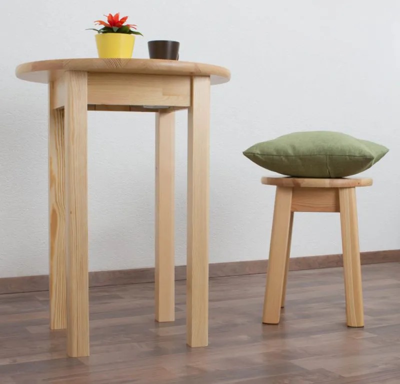 Tisch Massivholz rund