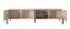 TV-Unterschrank mit drei Türen Fouchana 05, Farbe: Beige / Eiche Viking - Abmessungen: 53 x 203 x 39,5 cm (H x B x T)