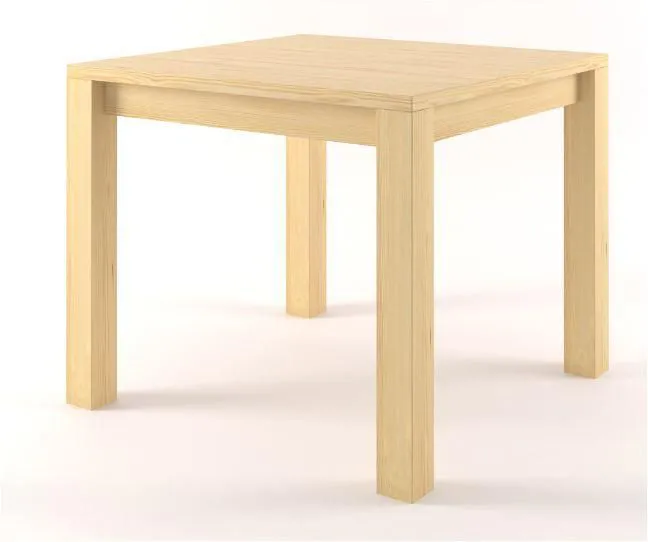 Massivholz Esstisch 60x60 cm Kiefer, Farbe: Natur Abbildung