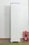 Massivholz-Kleiderschrank, Farbe: Weiß 190x47x60 cm