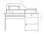 Stabiler Schreibtisch Kiefer massiv Vollholz weiß lackiert Junco 188, 106 x 120 x 57 cm, mit 3 Schubladen, 2 Bildschirmplateaus und 1 Tastaturfach