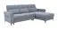 Ecksofa mit Schlaffunktion Turnhout 03, Farbe: Grau - Abmessungen: 102 x 256 x 181 cm (H x B x T) - Ottomane: Rechts