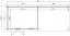 Gartenhaus G260 Carbongrau - 28 mm Blockbohlenhaus, Grundfläche: 20,32 m², Pultdach