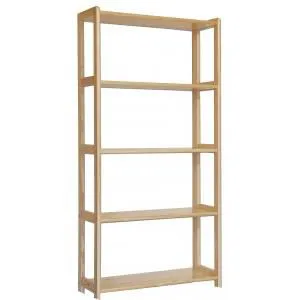 Bücherregal - 50 cm breit, Kiefer Holz-Massiv, Farbe: Natur Abbildung