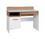 Schreibtisch Fafe 02, Farbe: Eiche Riviera / Weiß - Abmessungen: 87 x 110 x 55 cm (H x B x T)