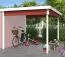 Dachanbau für das Gartenhaus G264 Schwedenrot - 28 mm Blockbohlen, Grundfläche: 5,97 m², Pultdach