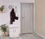 Garderobe Potes 02, Farbe: Weiß - 209 x 50 x 37 cm (H x B x T)