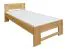 Einzelbett / Gästebett Buche massiv Vollholz natur 111, inkl. Lattenrost - Abmessung 100 x 200 cm