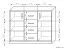 Kommode Kebumen 18, Farbe: Erle - Abmessungen: 86 x 110 x 34 cm (H x B x T)