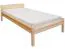 Kinderbett / Jugendbett Kiefer massiv Vollholz natur 86, inkl. Lattenrost - 100 x 200 cm (B x L)