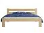 Neutrales Doppelbett Encamp 33, Kiefer Vollholz massiv, Farbe: Kiefer - Liegefläche: 180 x 200 cm (B x L)