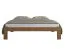 Schlichtes Jugendbett Erts 19, Kiefer Vollholz massiv, Farbe: Eiche - Liegefläche: 140 x 200 cm (B x L)