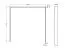 Rahmen für Kleiderschrank / Schiebetürenschrank | Farbe: Eiche light Port | Maße: 230 x 18,5 x 221 cm