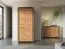Kleiderschrank mit zwei Türen Dagali 03, Farbe: Eiche / Schwarz, Maße: 200 x 92 x 55 cm, ABS-Kantenschutz, Soft-Close-System, eine Kleiderstange