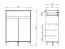 Schuhschrank | 1 Schublade | Farbe: Kaschmir | 2 Drehtüren | ABS-Kanten | 4 Fächer | Maße: 80 x 40 x 109,5 cm | für den Eingangsbereich