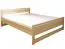 Jugendbett Buche massiv Vollholz natur 115, inkl. Lattenrost - Abmessung 180 x 200 cm