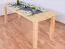 Tisch Kiefer massiv Vollholz natur Junco 241B (eckig) - 80 x 200 cm (T x B)