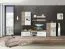 TV-Unterschrank Colmenar 03, Farbe: Eiche grau / Weiß Glanz - Abmessungen: 46 x 180 x 40 cm (H x B x T)