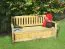 Sitzbank mit Stauraum - Abmessung: 164 x 60 x 89 cm (B x T x H)