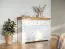 Kommode Bresle 10, Kiefer massiv, Farbe: Weiß / Natur - Abmessungen: 92 x 132 x 41 cm (H x B x T)