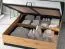 Schlafzimmer Komplett - Set B Dagali, 6-teilig, Farbe: Eiche / Schwarz, aus hochwertigen Materialien, ABS-Kantenschutz