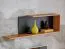 Moderne Wohnwand Bjordal 01, Farbe: Schwarz matt / Eiche Wotan - Abmessungen: 200 x 160 x 40 cm (H x B x T), mit genügend Stauraum