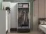 Moderner Kleiderschrank Soft-Close-System Mackinac 02, Farbe: Weiß / Eiche / Grafit matt, ABS-Kantenschutz, Maße: 196 x 82 x 53 cm, mit zwei Türen, einer Schublade und ein Fach