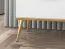 Helle Nachtkommode mit zwei Schubladen Breckenridge 08, Farbe: Weiß, Soft-Close-System, Maße: 70 x 50 x 34 cm, Beine & Griffe: Gold, mit einen offenen Fach
