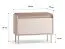 Garderobe Komplett Set | Farbe: Eiche Cremona / Kaschmir | Soft-Close | inkl. Samtpolster | Kommode | Spiegel | Schuhschrank | Garderobe mit sieben Haken