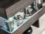 Wohnwand Bjordal 25, Farbe: Eiche Grafit / Grau - Abmessungen: 180 x 250 x 35 cm (H x B x T), mit Push-to-open Funktion