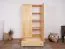 Kleiderschrank Kiefer Vollholz massiv natur Junco 08B - Abmessung 195 x 102 x 59 cm (H x B x T)