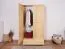 Kleiderschrank Kiefer Vollholz massiv natur Junco 08B - Abmessung 195 x 102 x 59 cm (H x B x T)