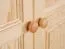 Kleiderschrank Kiefer Vollholz massiv natur Junco 08B - Abmessung 195 x 102 x 59 cm (H x B x T)