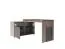 Schreibtisch Xanthi, Farbe: Eiche / Grau - Abmessungen: 76 x 110 x 168 cm (H x B x T)