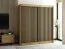 Schiebetürenschrank / Kleiderschrank Borgis 05B, Farbe: Eiche Artisan / Schwarz matt - Abmessungen: 200 x 200 x 62 cm (H x B x T)