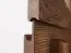 Vitrine Fazenda 19, Farbe: Dunkelbraun, Eiche teilmassiv – 137 x 119 x 41 cm (H x B x T)